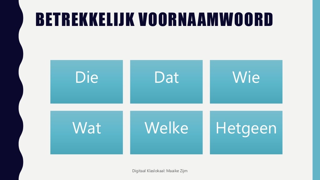 Betrekkelijk voornaamwoord