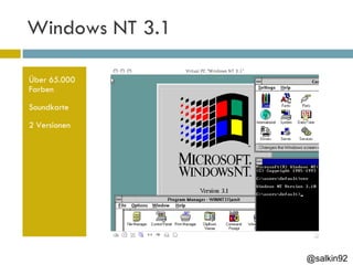 Windows NT 3.1 Über 65.000 Farben Soundkarte 2 Versionen @salkin92 