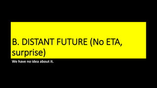 B. DISTANT FUTURE (No ETA,
surprise)
We have no idea about it.
 