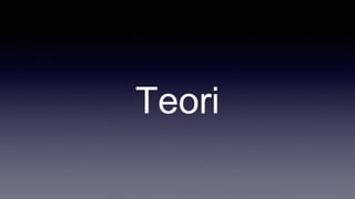 Teori
 