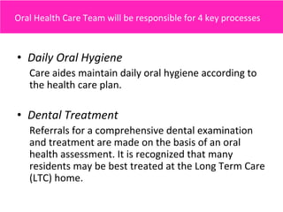 Better oral health in residential care adapted version | PDF