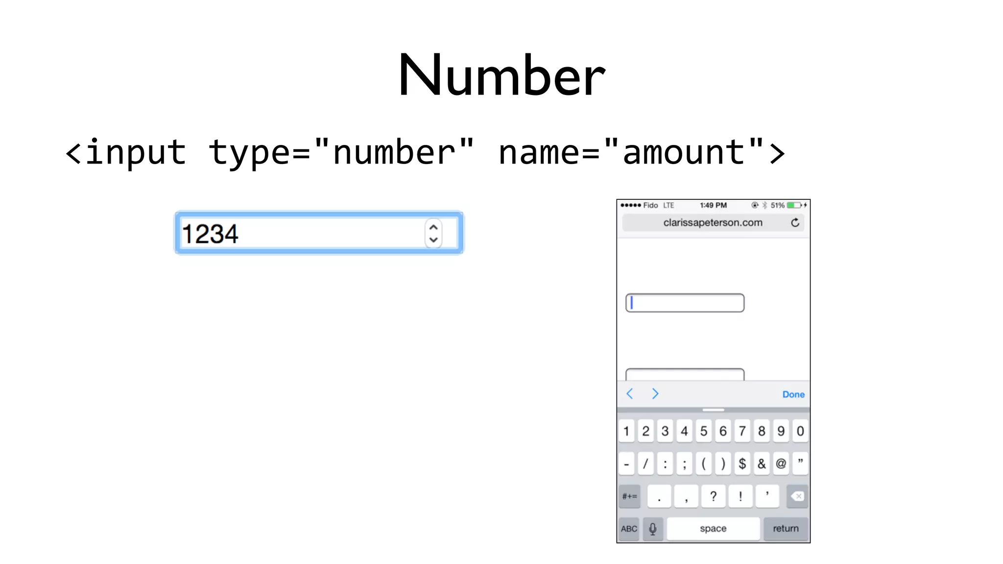 Month
<input	
  type="month"	
  name="month">
 