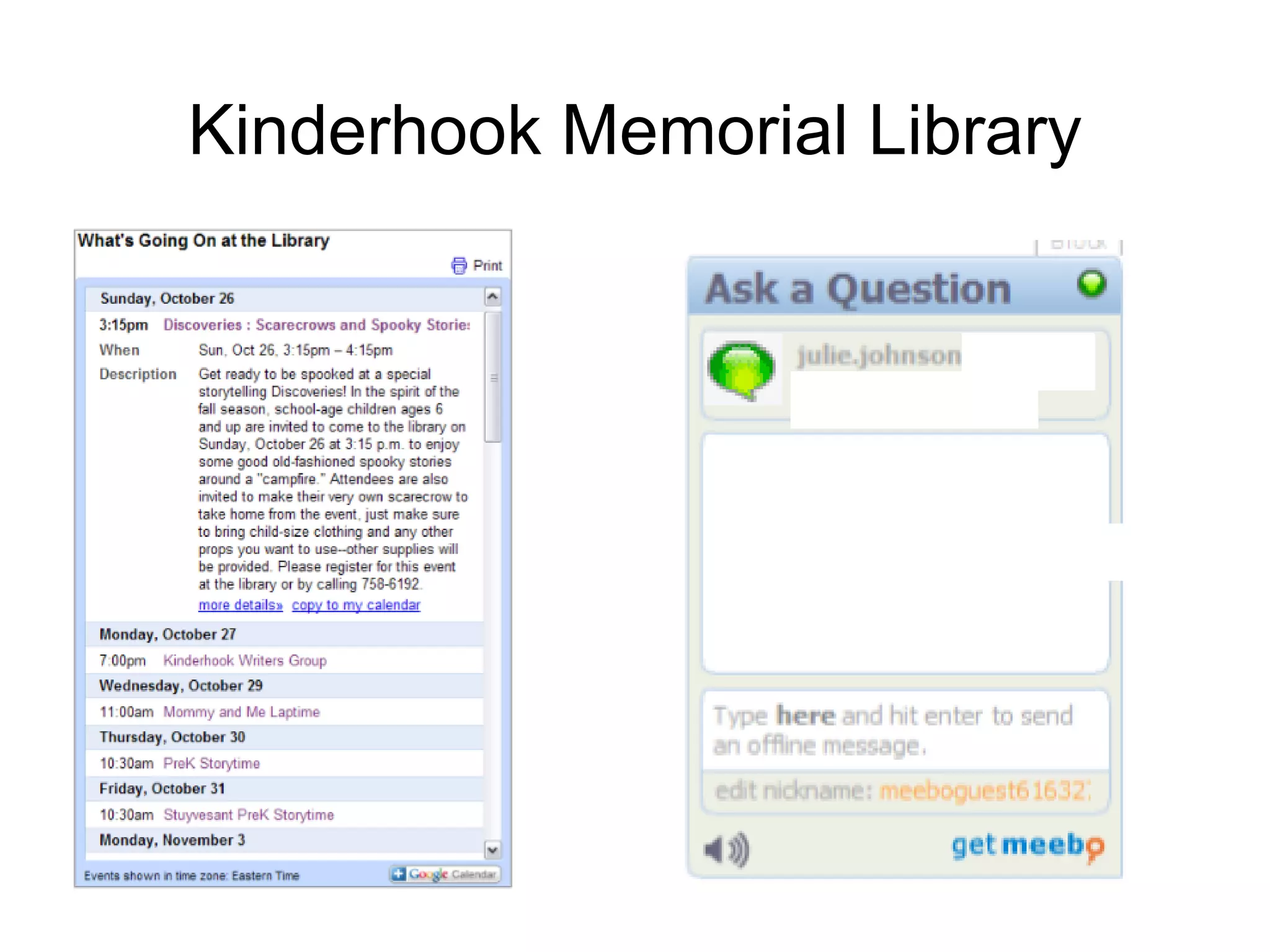 Kinderhook Memorial Library 