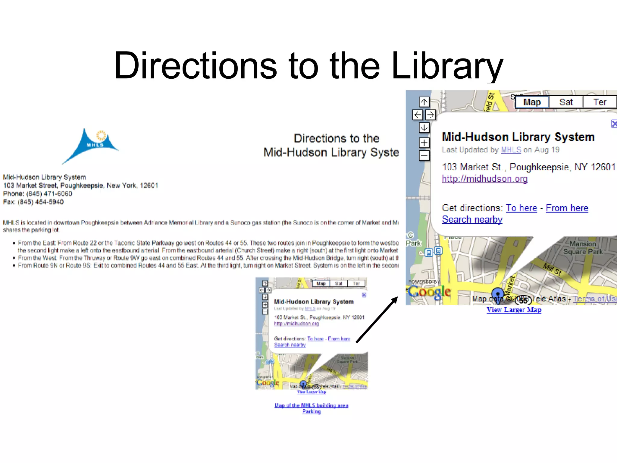 Directions to the Library 