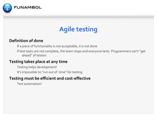 QA vs testing Quality assurance is an effort to prevent defects from entering the system Testing is any activity to discover defects in the system 