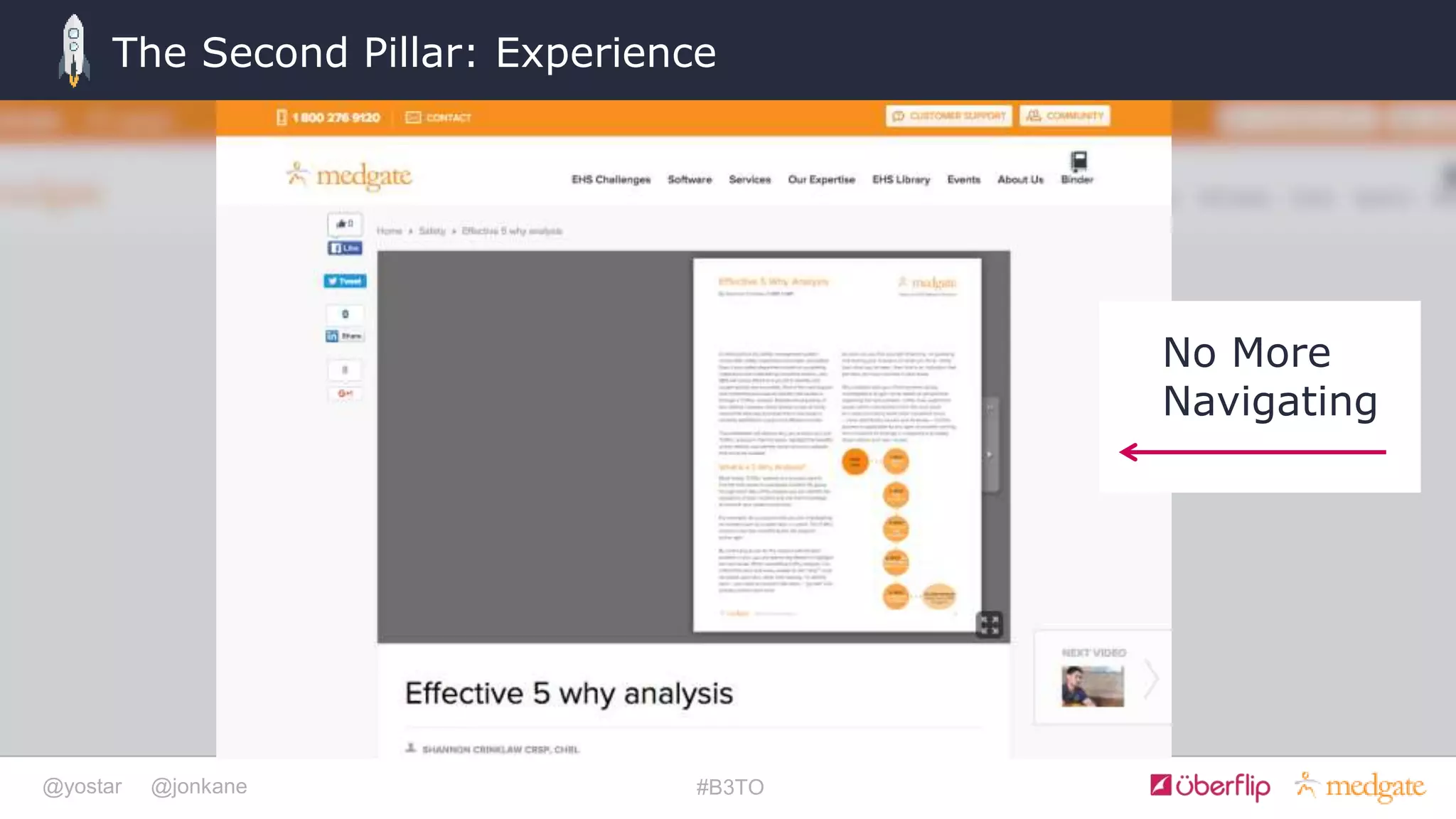 @yostar @jonkane #B3TO
The Second Pillar: Experience
No More
Navigating
 