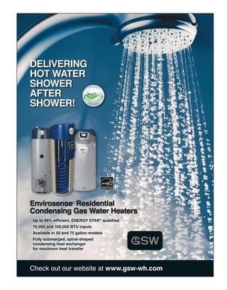 BETTERBUILDER.CA | ISSUE 34 | SUMMER 2020
Check out our website at www.gsw-wh.com
 