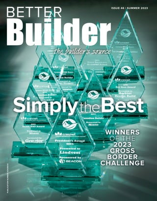 WINNERS
OF THE
2023
CROSS
BORDER
CHALLENGE
PUBLICATION
NUMBER
42408014 ISSUE 46 | SUMMER 2023
 