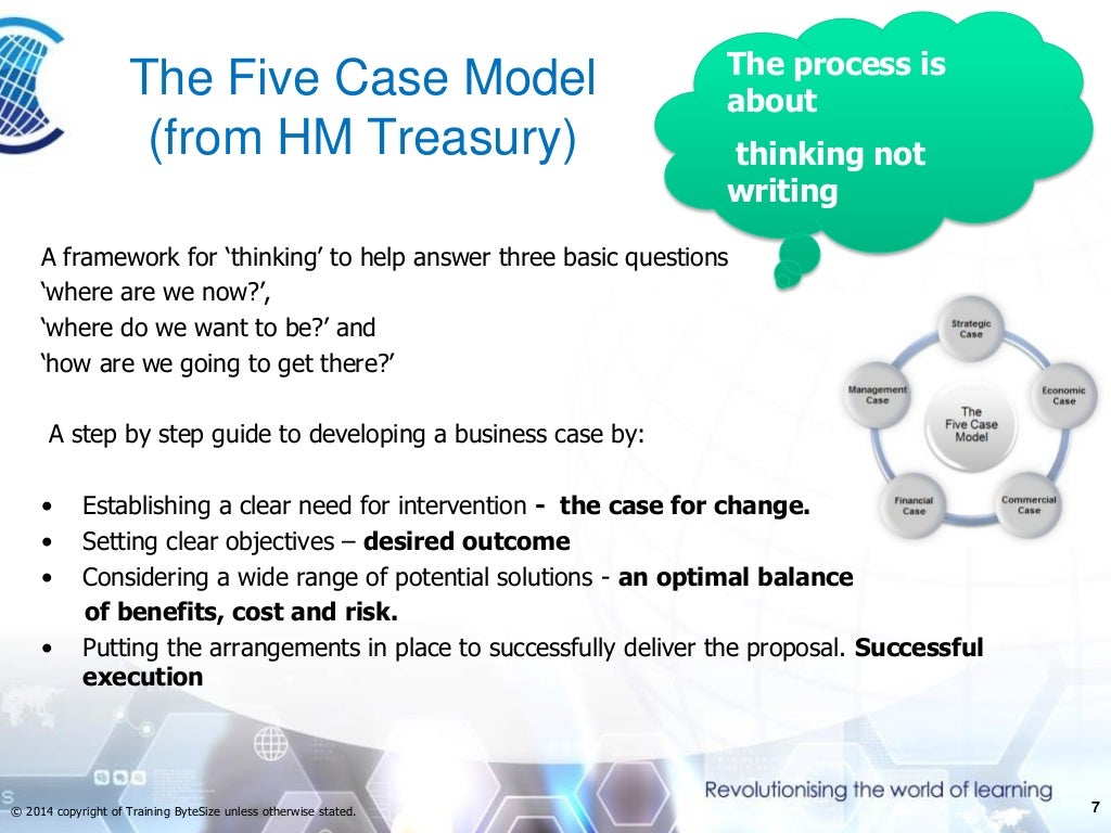 Better business cases overview presentation - 5 Case Model