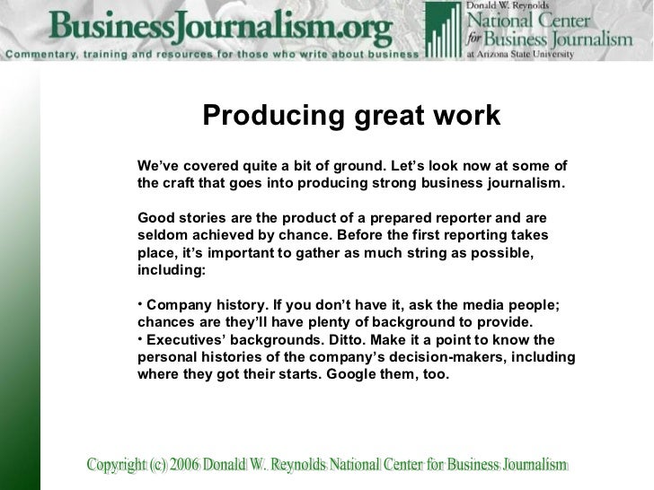 Writing a good company history
