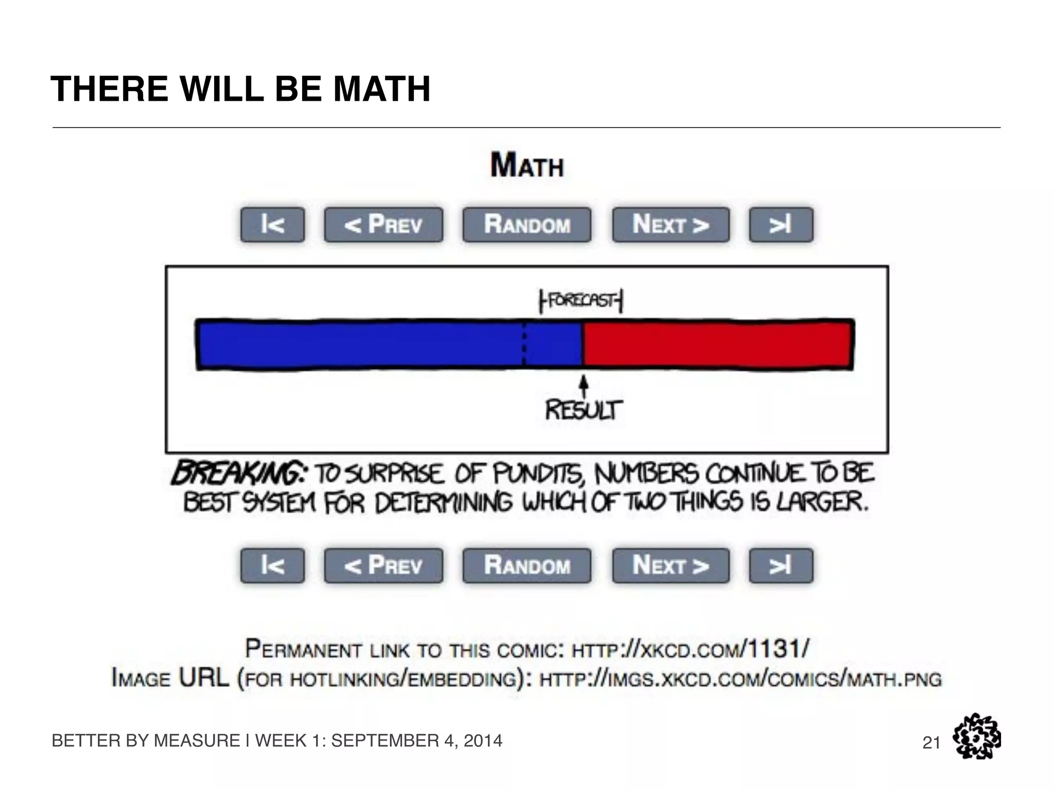 EVIDENCE BUILDING IS A SKILLSET 
BETTER BY MEASURE | WEEK 1: SEPTEMBER 4, 2014 
21 
You will use valid sources. Wikipedia is not a valid source. 
You will document all sources and embed the sources in your presentations. 
You will document your assumptions carefully. 
You will document data gaps. 
You will document all calculations and you will show your math. 
You will edit and spellcheck your work or we will make you do it again. 
And we will help you build and practice these skills. 
 