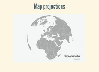 Map projections
 