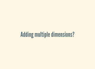Adding multiple dimensions?
 