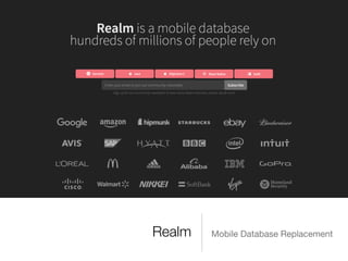 Realm Mobile Database Replacement
 
