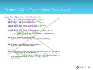 Realm Installation
1. Add a classpath dependency to the project level build.grade ﬁle 
 
buildscript {

repositories {
jcenter()
}
dependencies {
classpath "io.realm:realm-gradle-plugin:2.1.1"
}
} 
2. Apply the realm-android plugin at the app module level build.grade ﬁle

apply plugin: 'realm-android'
 