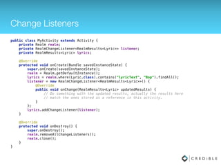 Additional Realm Features
 