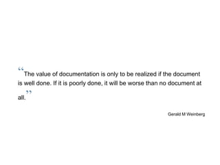 Better Documentation