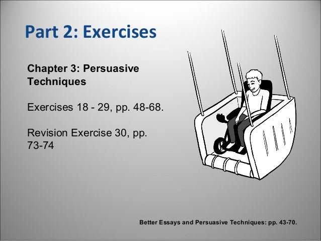 Persuasive essay exercises