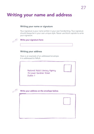 Handwriting Address Template.pdf Better handwriting for_adults | PDF