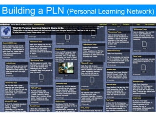 Building a PLN (Personal Learning Network)
 
