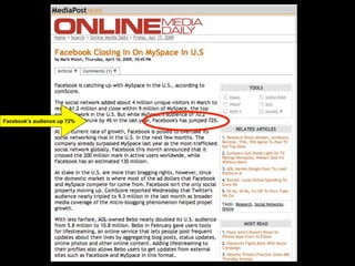 Facebook’s audience up 72%
 