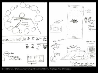 David sherwin / challenge: technoyoga / time limit: 120 min / this page: first 3 timeboxes
 