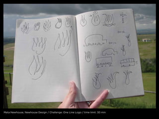 meta newhouse, newhouse Design / challenge: one line logo / time limit: 30 min
 