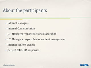 Better Intranets | Canadian Intranet Practices 2014 | PPT