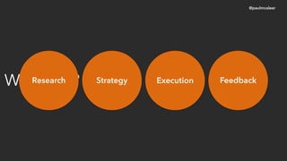 What if?Research Strategy Execution Feedback
@paulmcaleer
 