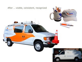 After … visible, consistent, recognized
 