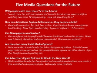 It’s always hard to decide
what to pick first, the
media or the creative.
On your next creative process, ask for 30 second TV,
long copy print and billboard versions of each idea.
 