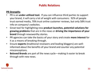 We make brands stronger.
We make brand leaders smarter.
BIG IDEA allows consistent delivery of the brand story with a big
CREATIVE idea and MEDIA execution
BIG IDEA should guide
CREATIVE IDEA that sets
up the Master Brand as
well as sub brands or sub
messages…
…the MEDIA PLAN
should also leverage BIG
IDEA to balance how to
execute the Master Brand
and sub brands or other
mediums.
Creative	Big	Idea
Master	Brand	
Anthemic	Campaign
Sub	Brand	
Campaign
Sub	Brand	
Campaign
Sub	Brand	
Campaign
J F M A M J J A S O N D
	TV 	TV	TV
Facebook
Event Event Sampling
Digital Twitter
In	Store	Displays
	PR 	PR
	Facebook FacebookWeather 	Twitter YouTube
Big
Idea
 
