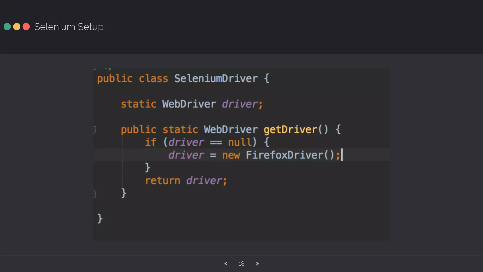 ‹ ›18 Selenium Setup 