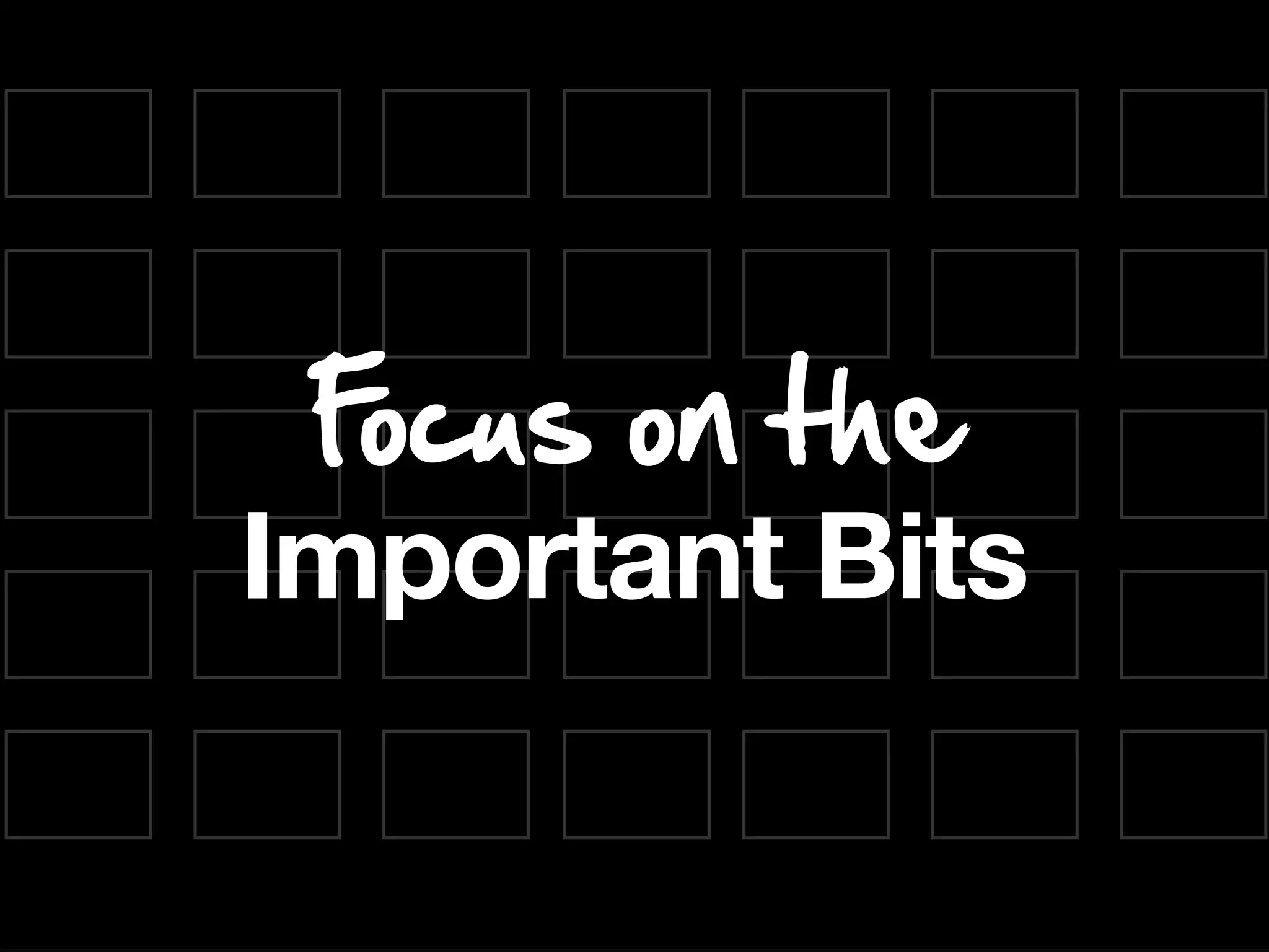 FIcNL IH MCA
Important Bits
 