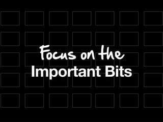 FIcNL IH MCA
Important Bits
 