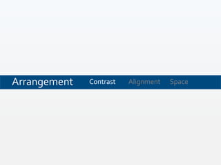 Contrast SpaceAlignmentArrangement
 