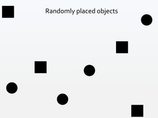 Randomly placed objects
 