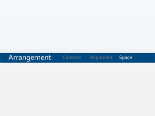 Contrast SpaceAlignmentArrangement
 