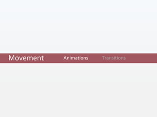 Animations TransitionsMovement
 