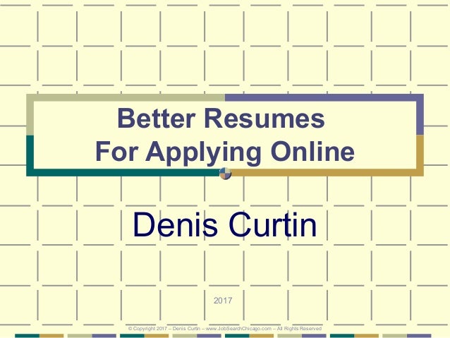 better resumes for applying online