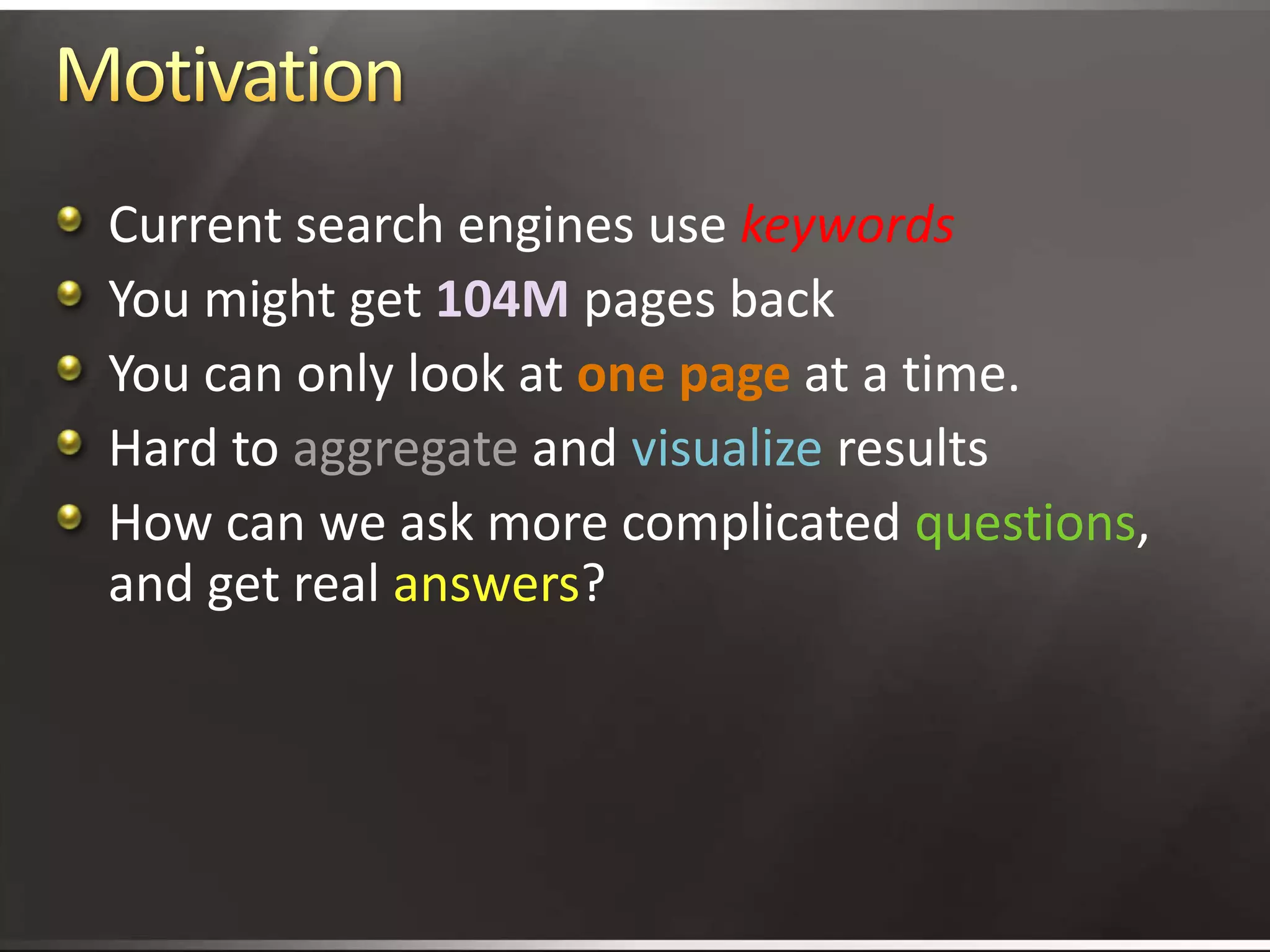 Better Search With Structured Knowledge