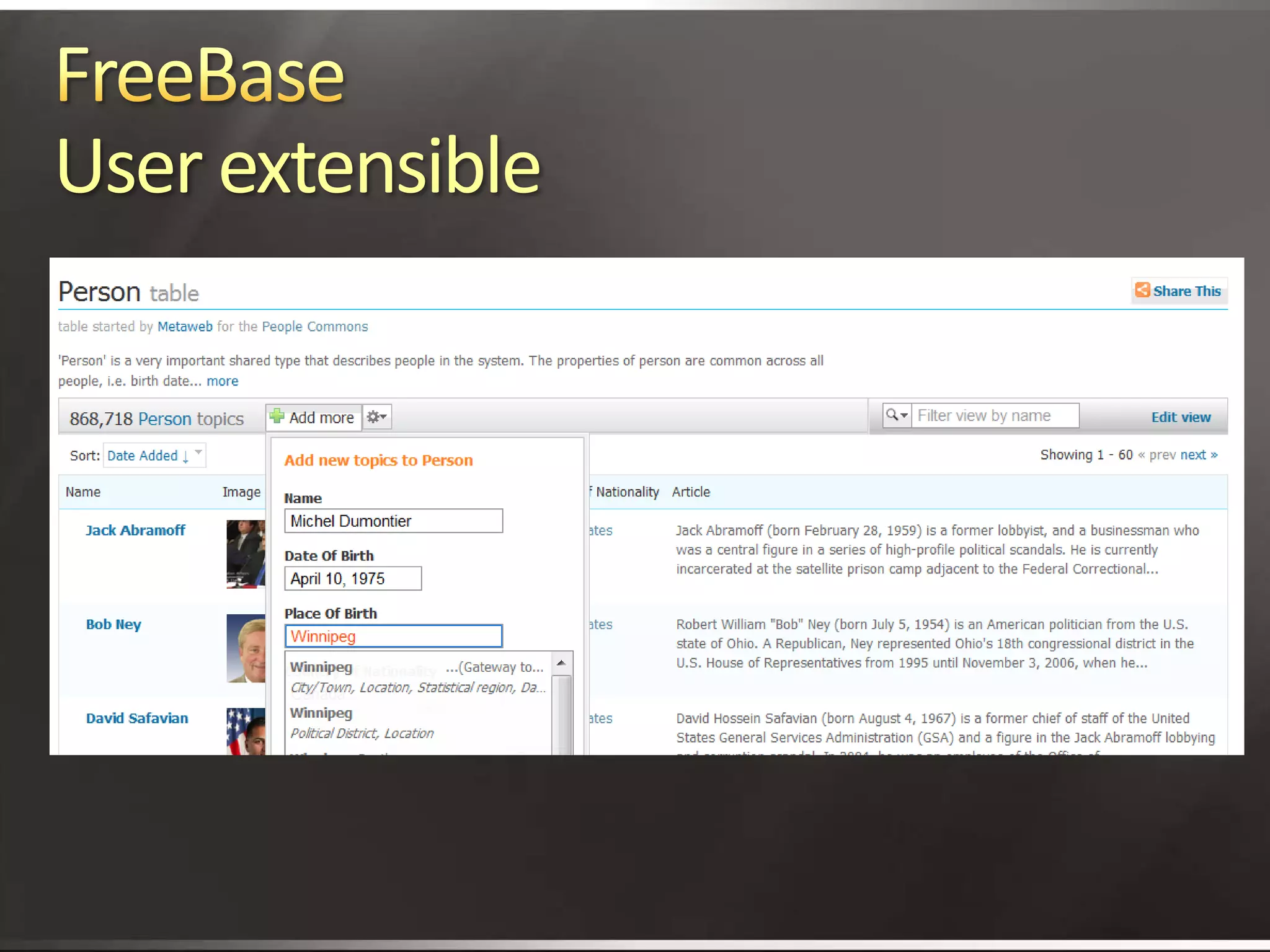 Better Search With Structured Knowledge