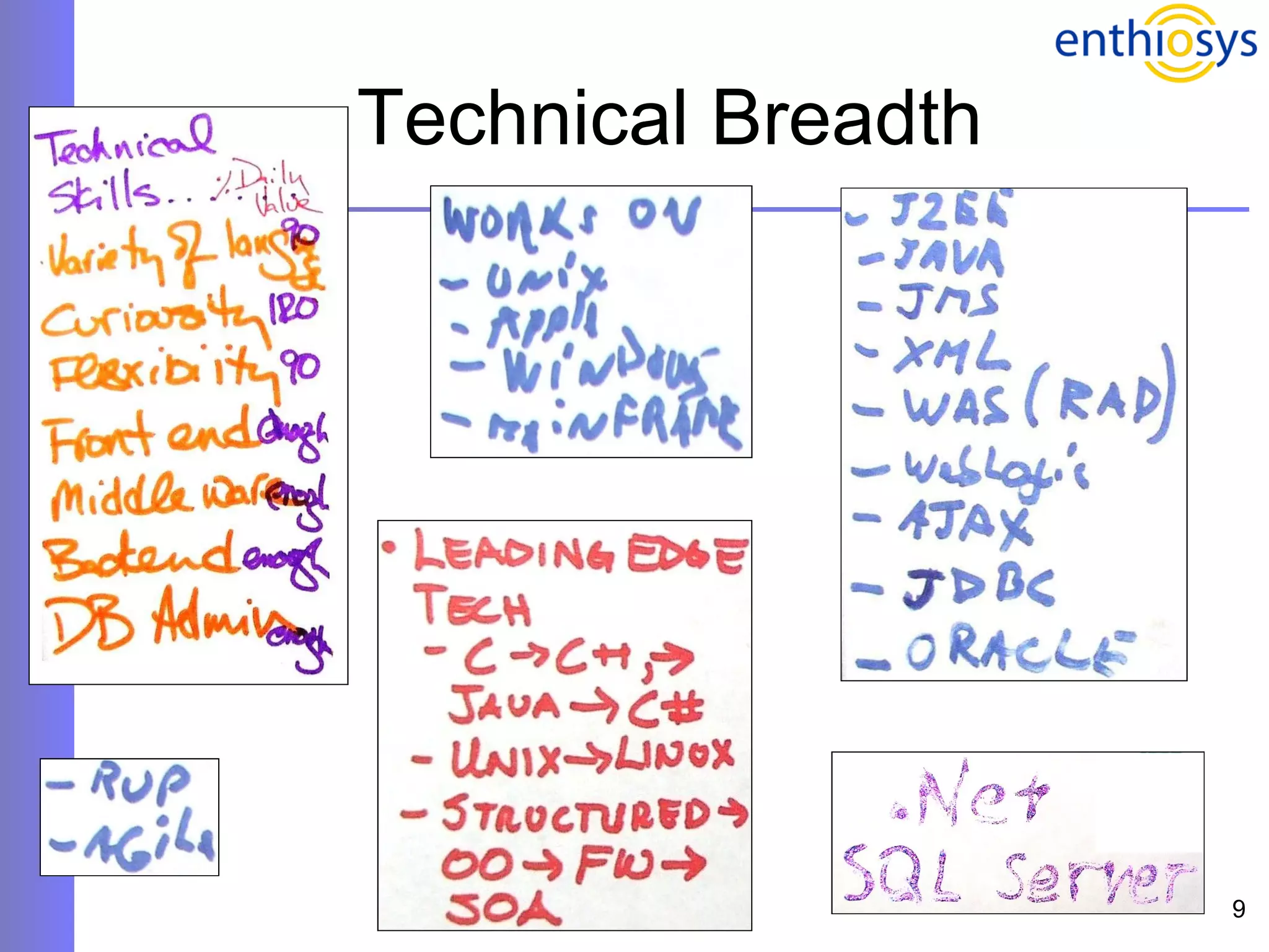 Technical Breadth 