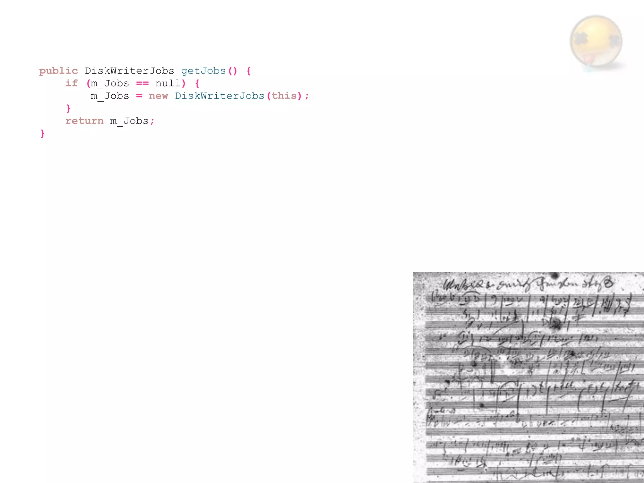 public DiskWriterJobs getJobs() {
    if (m_Jobs == null) {
        m_Jobs = new DiskWriterJobs(this);
    }
    return m_Jobs;
}
 