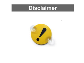 Disclaimer
 