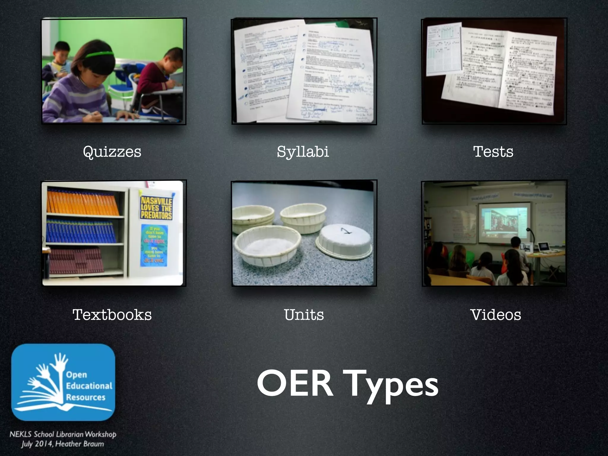 OER Types
 