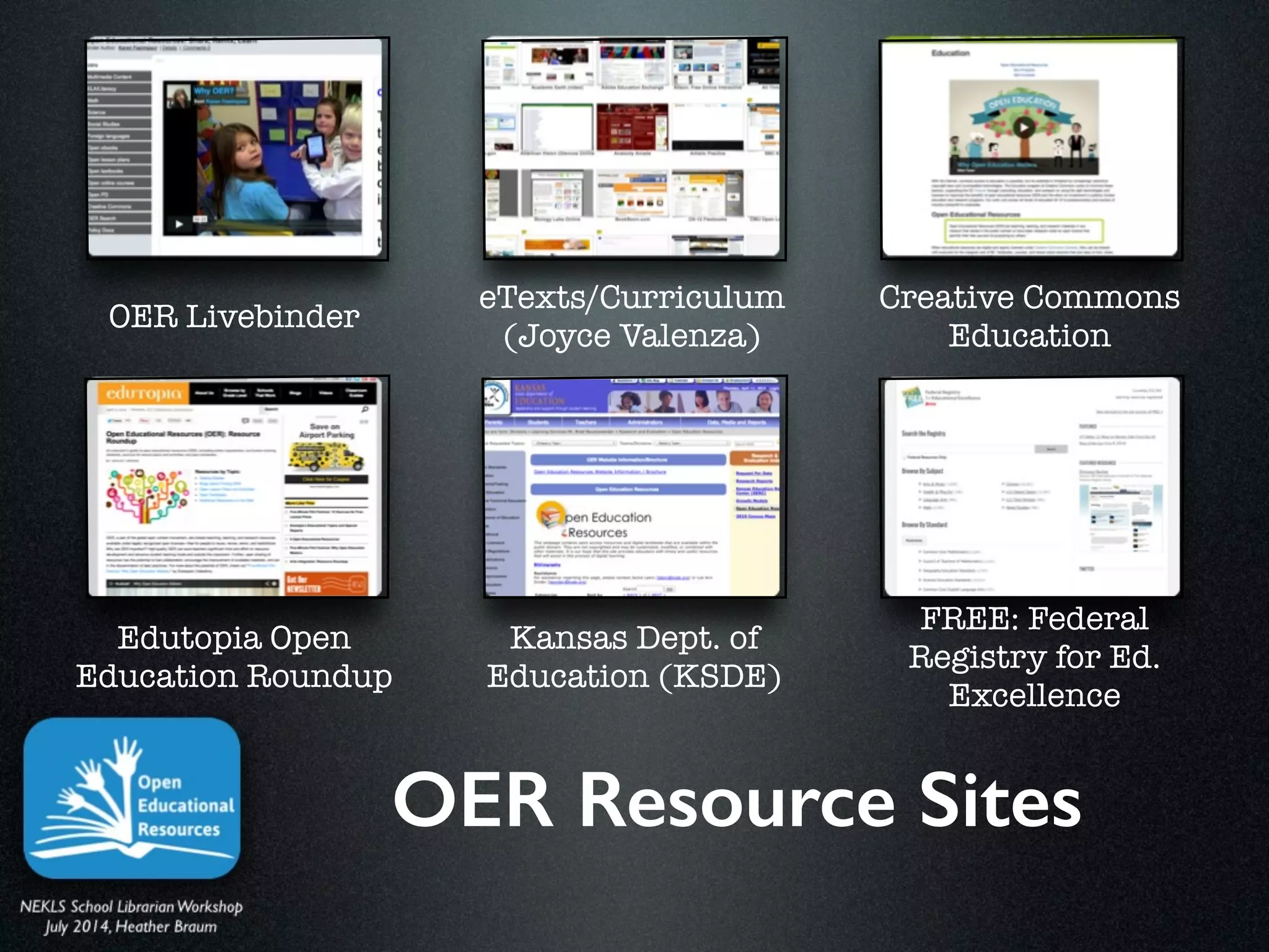 OER Resource Sites
 