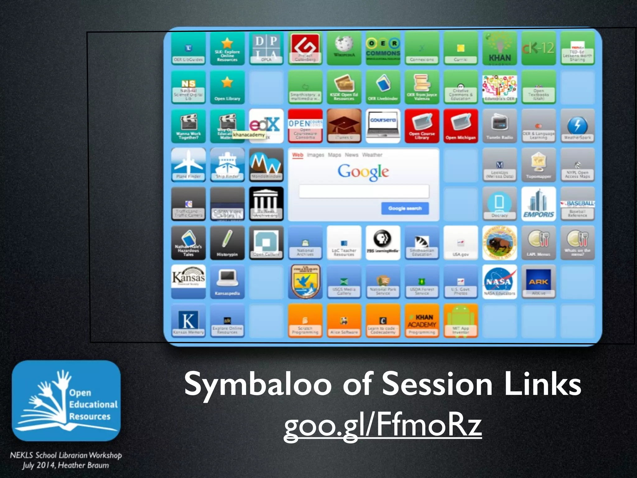 Symbaloo of Session Links
goo.gl/FfmoRz
 