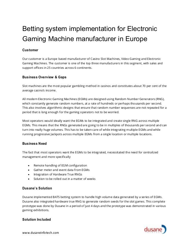 Slot Machine Betting Systems Slot Machine Betting Systems