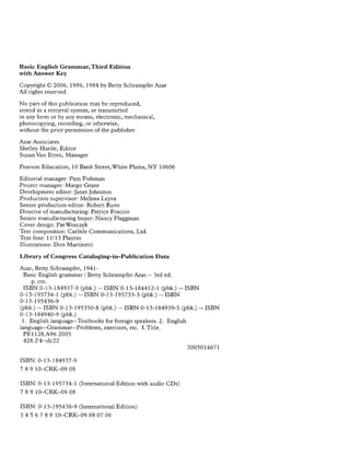 Basic English Grammar (3rd edition)